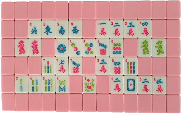 American Mahjong NJML categories displayed with tiles: Winds, Red and Green Dragons, Consecutive Numbers (1-4), 13579, Like Numbers with 7s, 2468, Flowers, and 2025 Year hand.