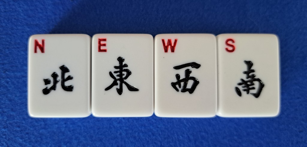 Wind tiles North, East, West, and South combined to make NEWS which are considered single tiles in this block of tiles.