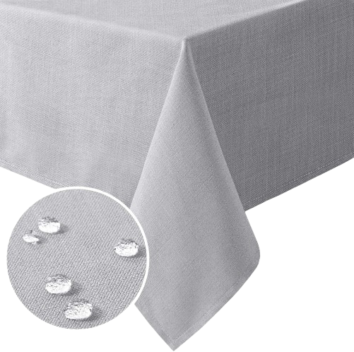 Linen Textured Table Cloths 54 x 54 Inch Premium Solid Tablecloth