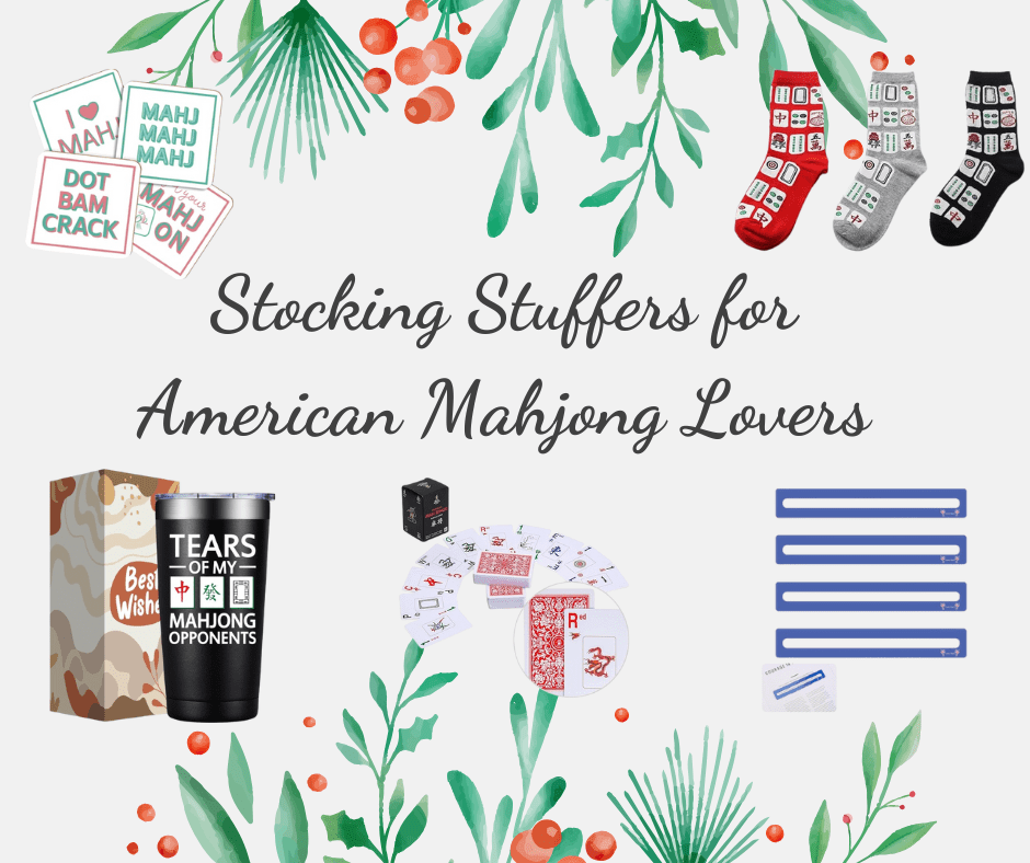 Stocking stuffer alert for all the Mahjong lovers! From practical tile bags to stylish accessories, here are the PERFECT gifts for the American Mahjong enthusiast in your life.